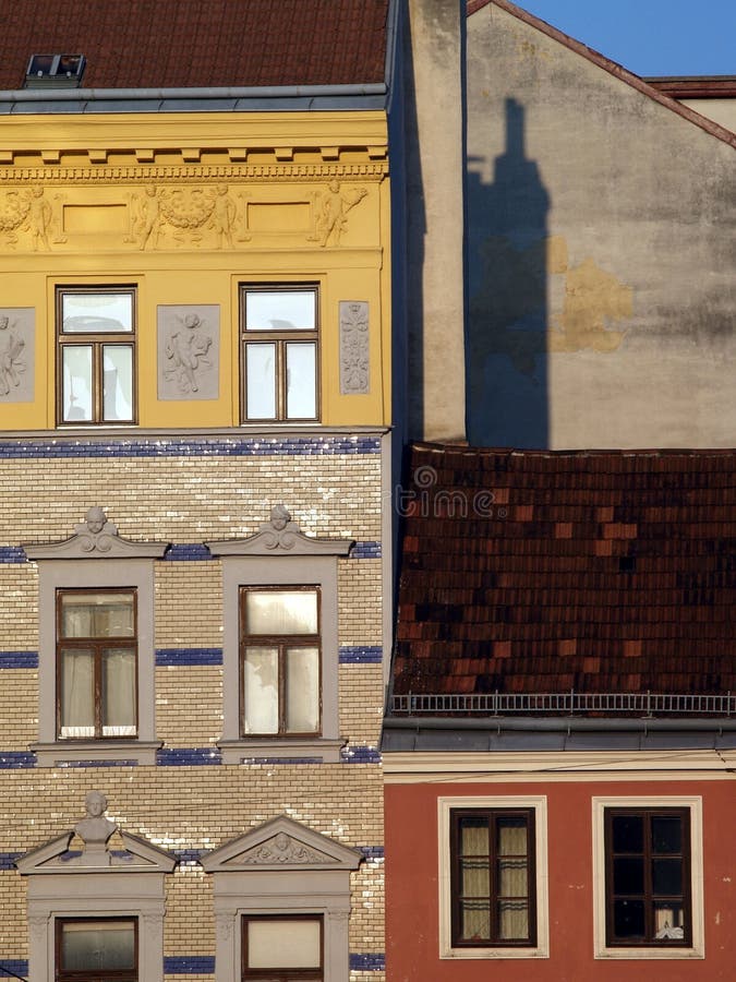 View of colorfull houses in Wien city. View of colorfull houses in Wien city