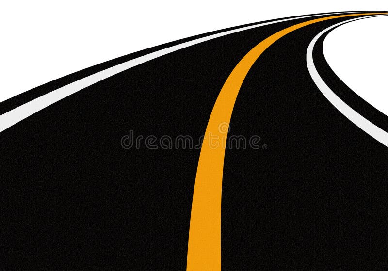 Road,it is isolated on the white background. Road,it is isolated on the white background.