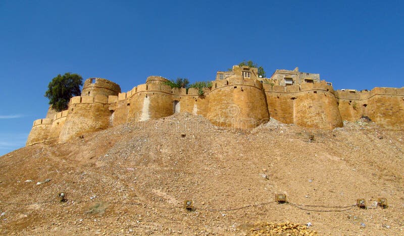 Древняя крепость «форт jaisalmernbsp в Индии стоковое изображение