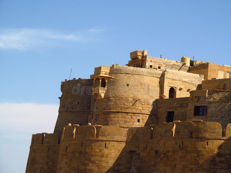 Древняя крепость «форт jaisalmernbsp в Индии стоковые фотографии rf