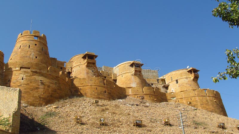 Древняя крепость «форт jaisalmernbsp в Индии стоковое изображение