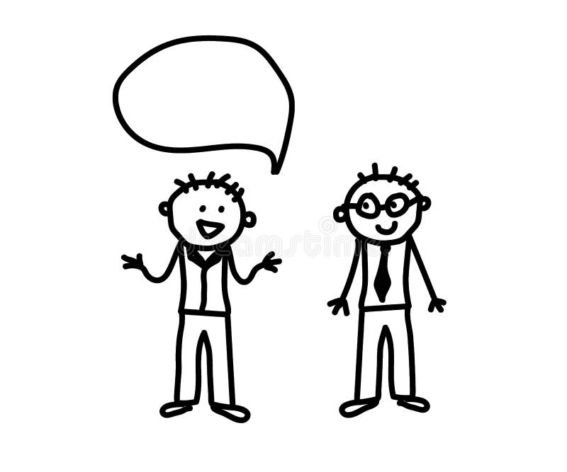 Cartoon Two People Talking Drawing Easy - mylifewerkad