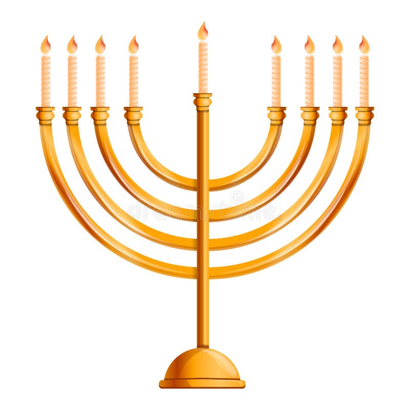 Еврейский значок menorah, стиль мультфильма бесплатная иллюстрация Еврейский значок menorah, стиль мультфильма бесплатная иллюстрация