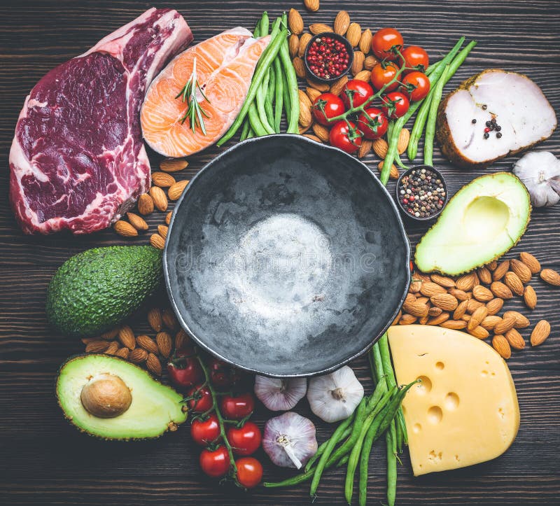 Еда диеты Keto стоковые изображения rf Еда диеты Keto стоковые изображения rf