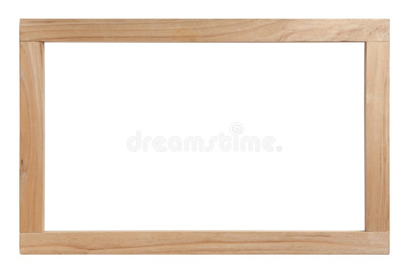 Wooden picture frame isolated on a white background. Wooden picture frame isolated on a white background