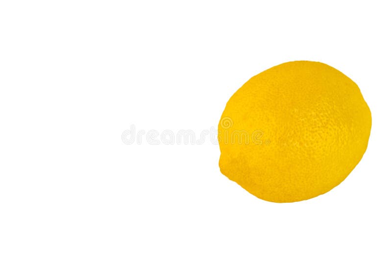 желтый плод целой лимонной белой фон