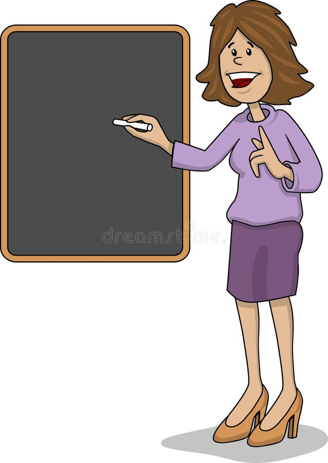 Lehrerin Vollbusige Cartoon Fisten