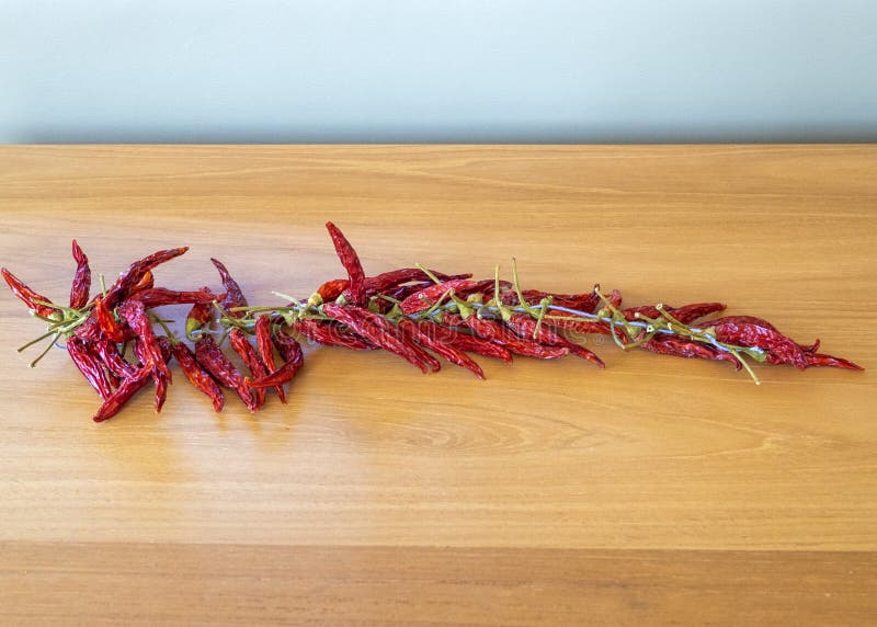 Живые высушенные накаленные докрасна перцы chili на строке стоковое изображение rf Живые высушенные накаленные докрасна перцы chili на строке стоковое изображение rf