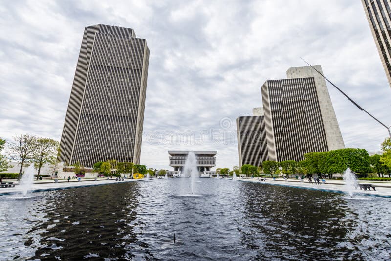 Здания правительства в конгрессе США в Albany, Нью-Йорке стоковое фото rf