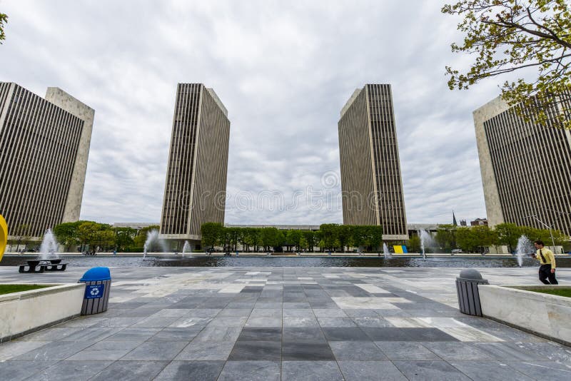 Здания правительства в конгрессе США в Albany, Нью-Йорке стоковые изображения rf