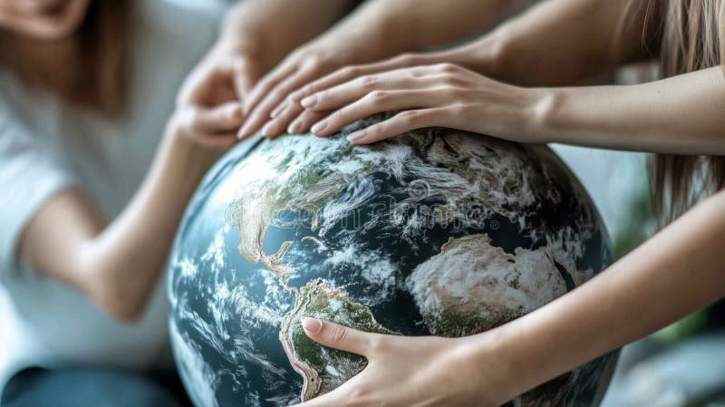 Забота о природе планеты для нашего общего дома. Концепция Дня Земли бесплатная иллюстрация