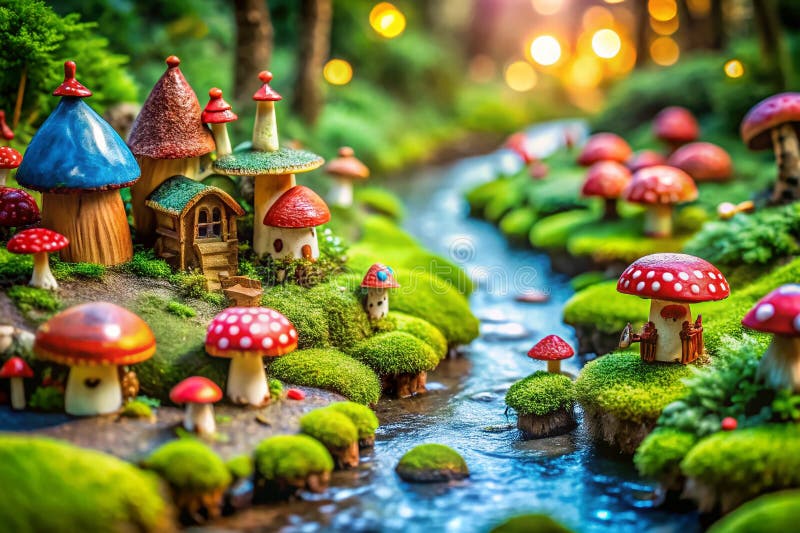 Завораживающая миниатюра TiltShift иллюстрация вектора