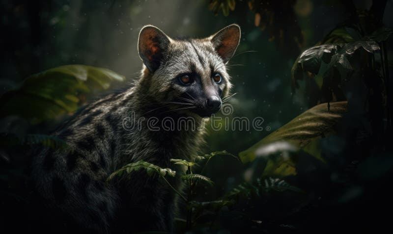загадочная фотография ночной охотницы на цивилизованного кота, запечатленного в естественной среде обитания и расположенного среди бесплатная иллюстрация