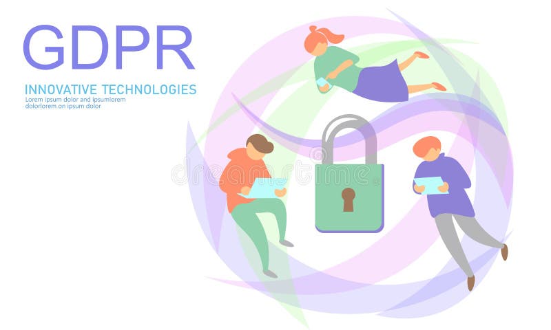 Закон GDPR защиты данных уединения Европейский союз экрана безопасности конфиденциальной информации данных регулированный Правый бесплатная иллюстрация Закон GDPR защиты данных уединения Европейский союз экрана безопасности конфиденциальной информации данных регулированный Правый бесплатная иллюстрация
