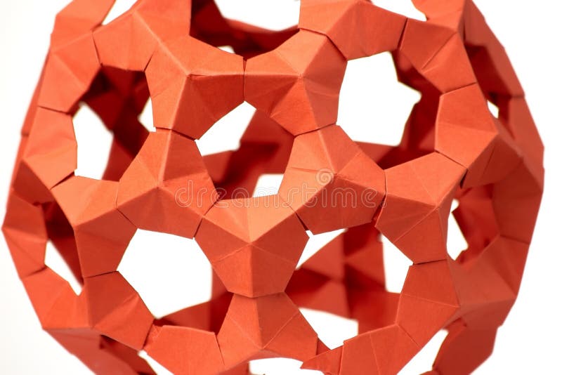 Закройте вверх на шарике origami стоковая фотография rf Закройте вверх на шарике origami стоковая фотография rf