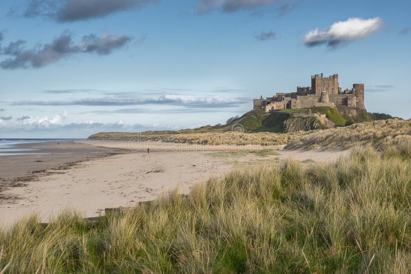 Замок Bamburgh стоковые фотографии rf Замок Bamburgh стоковые фотографии rf