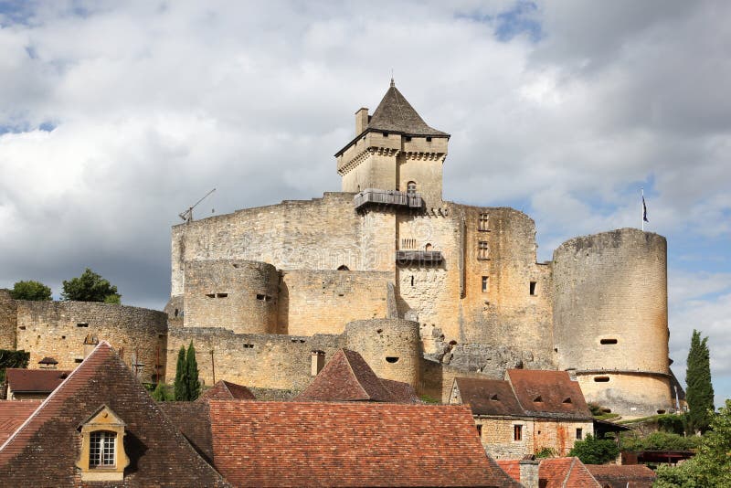 Замок Castelnaud в Дордоне стоковые фото Замок Castelnaud в Дордоне стоковые фото