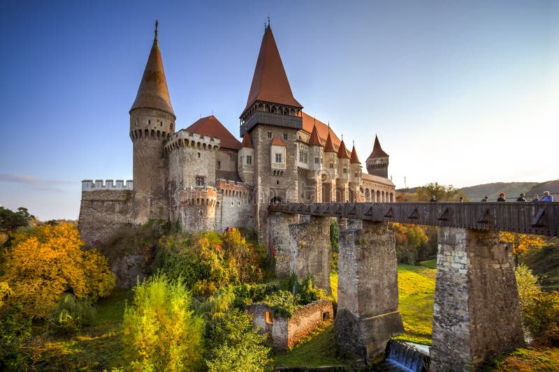 Замок Hunyad, Румыния стоковая фотография rf Замок Hunyad, Румыния стоковая фотография rf