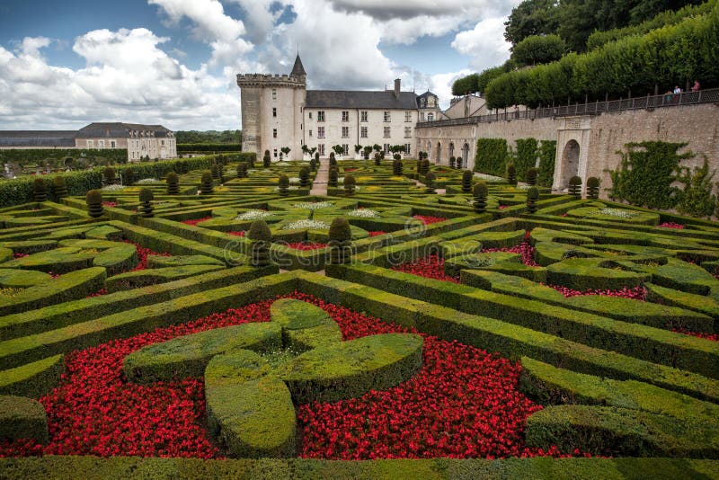 Замок Villandry стоковые изображения