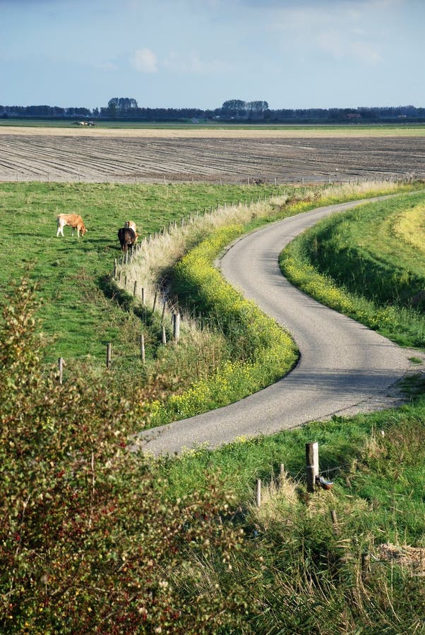 Winding twisty and scenic dutch countryroad. Winding twisty and scenic dutch countryroad