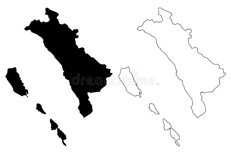 Западный вектор карты Суматры