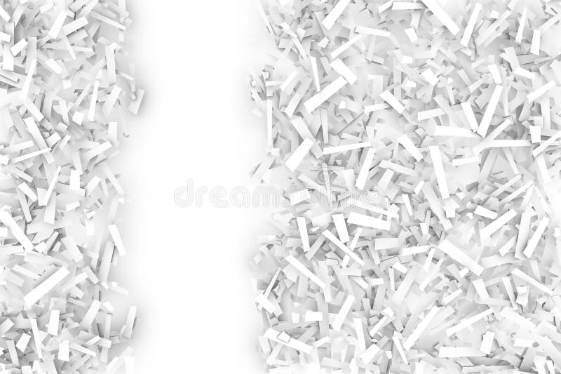 Запутанная куча белых геометрических форм Confetti на яркой задней части бесплатная иллюстрация Запутанная куча белых геометрических форм Confetti на яркой задней части бесплатная иллюстрация