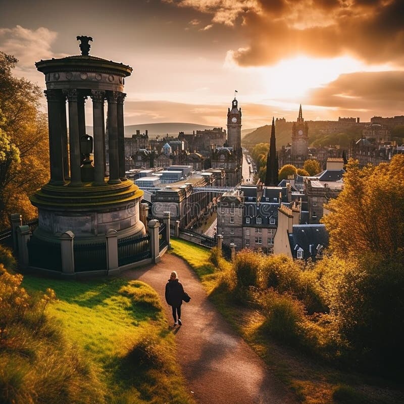захватывающий edinburgh : скрытые сокровища и знаковые достопримечательности стоковое фото rf