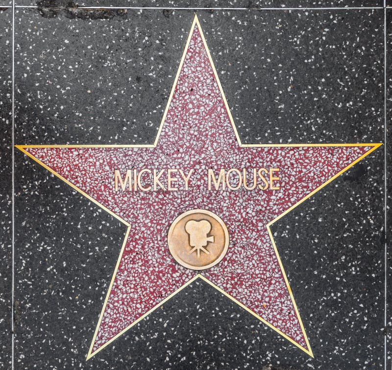 Звезда мыши Mickey на Голливуде стоковые фотографии rf Звезда мыши Mickey на Голливуде стоковые фотографии rf