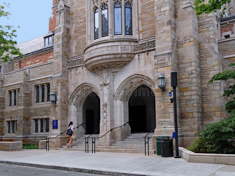 New Haven, Connecticut -  Gothic style building housing the law library at Yale University. New Haven, Connecticut -  Gothic style building housing the law library at Yale University