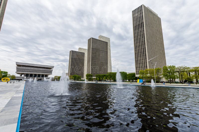 Здания правительства в конгрессе США в Albany, Нью-Йорке стоковое изображение rf