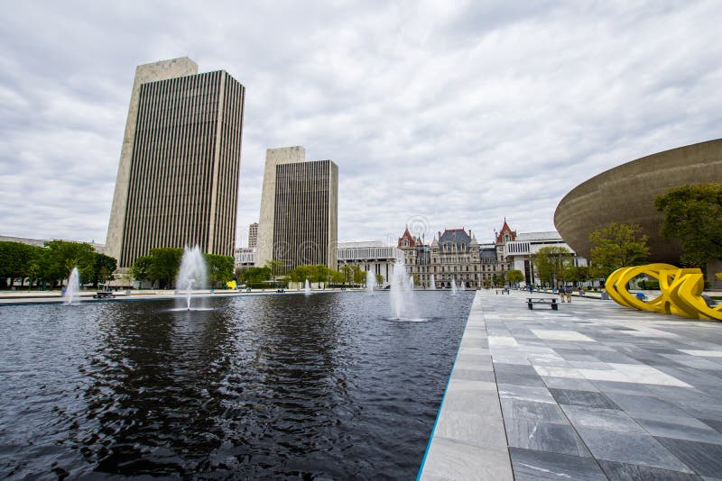 Здания правительства в конгрессе США в Albany, Нью-Йорке стоковое изображение