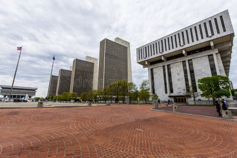 Здания правительства в конгрессе США в Albany, Нью-Йорке стоковые фото