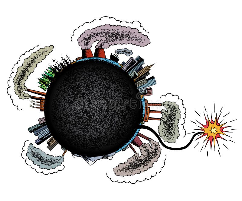 Earth as a bomb which is ready for explosion due to the ecological problems. Earth as a bomb which is ready for explosion due to the ecological problems