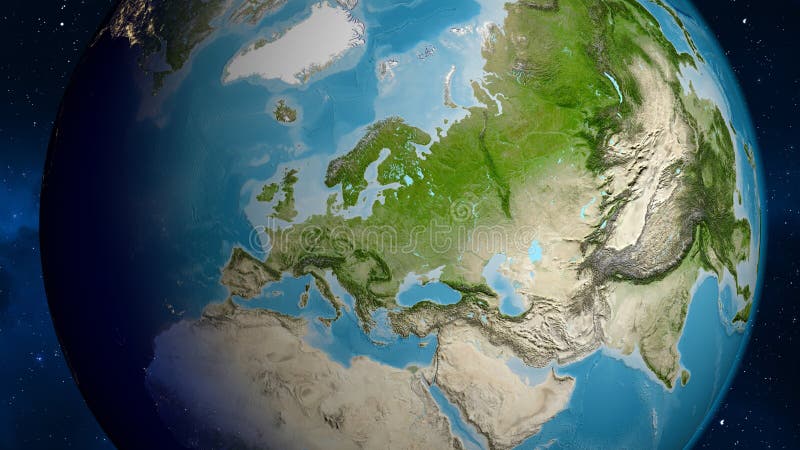 земной шар, сосредоточенный на беларусе. спутниковая карта иллюстрация штока