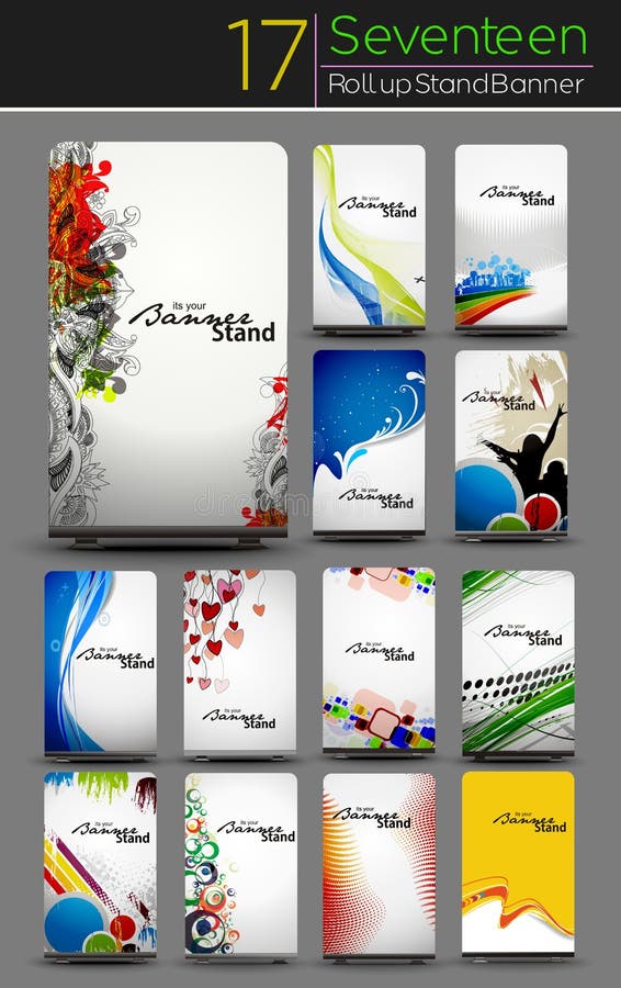 Mega Collection of Roll Up Banner Design. Mega Collection of Roll Up Banner Design