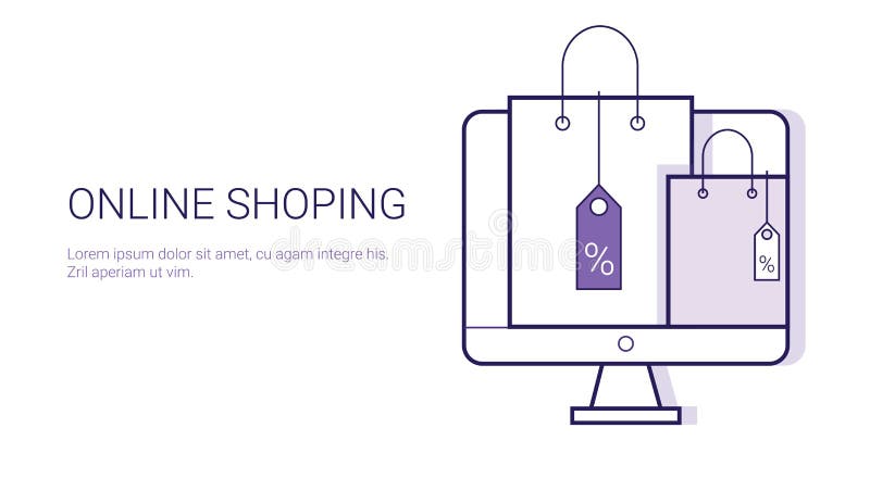 Знамя сети шаблона концепции дела Ecommerce оплаты онлайн покупок передвижное с космосом экземпляра иллюстрация штока Знамя сети шаблона концепции дела Ecommerce оплаты онлайн покупок передвижное с космосом экземпляра иллюстрация штока