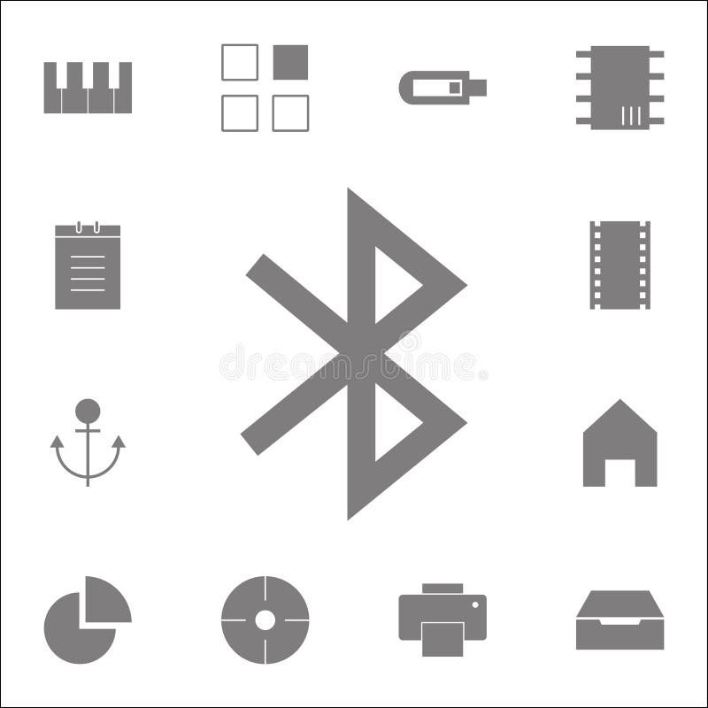 Значок Bluetooth Детальный комплект minimalistic значков Наградной качественный знак графического дизайна Один из значков собрани иллюстрация штока Значок Bluetooth Детальный комплект minimalistic значков Наградной качественный знак графического дизайна Один из значков собрани иллюстрация штока