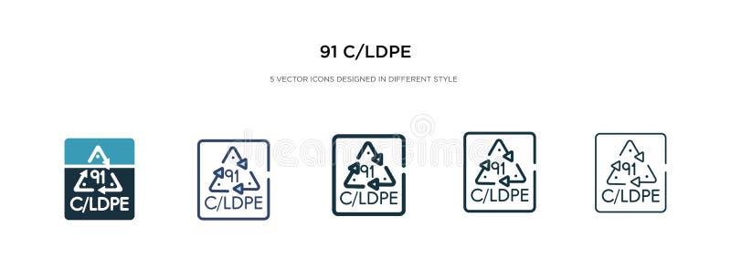 91 значок c/ldpe на рисунке вектора другого стиля два цветных и черных векторных иконки 91 c/ldpe с заливкой, контур, иллюстрация штока 91 значок c/ldpe на рисунке вектора другого стиля два цветных и черных векторных иконки 91 c/ldpe с заливкой, контур, иллюстрация штока