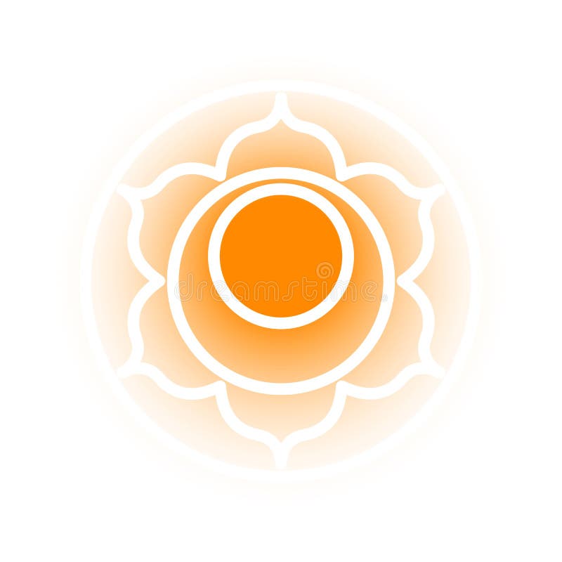 Значок chakra Svadhishthana иллюстрация вектора Значок chakra Svadhishthana иллюстрация вектора