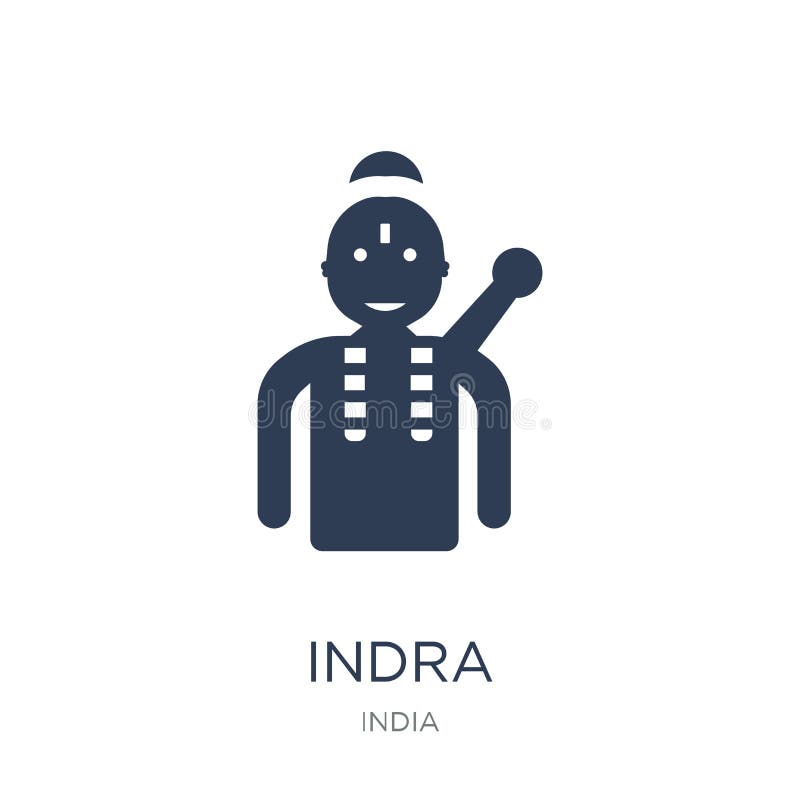 Значок Indra Ультрамодный плоский значок Indra вектора на белой предпосылке fr бесплатная иллюстрация Значок Indra Ультрамодный плоский значок Indra вектора на белой предпосылке fr бесплатная иллюстрация