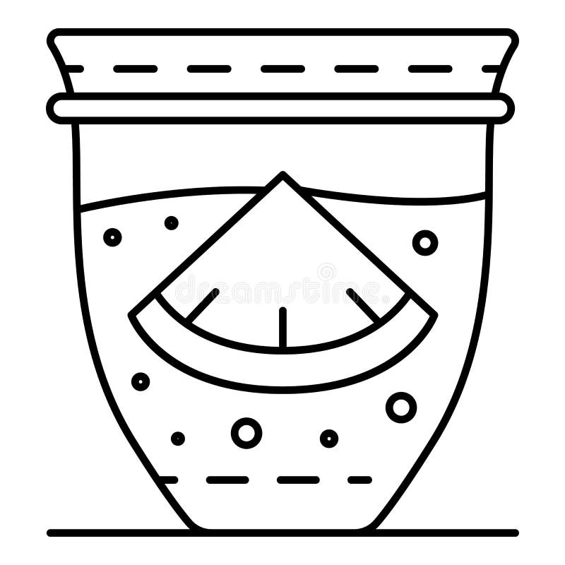 Значок smoothie плода, стиль плана бесплатная иллюстрация Значок smoothie плода, стиль плана бесплатная иллюстрация