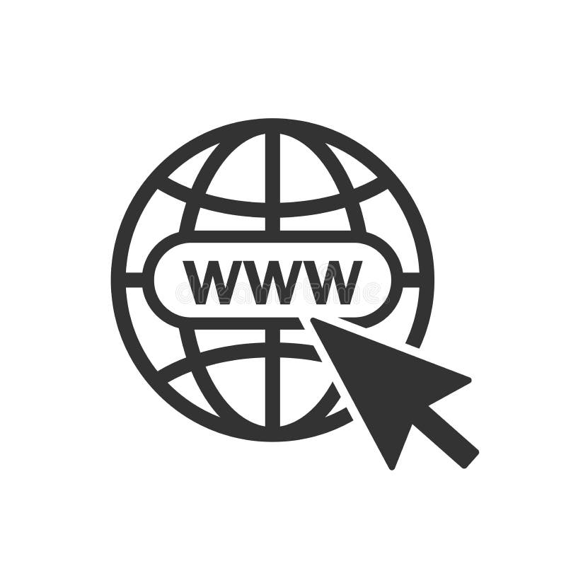 Значок веб-сайта Значок Vector Www Иллюстрация вектора - иллюстрации ...