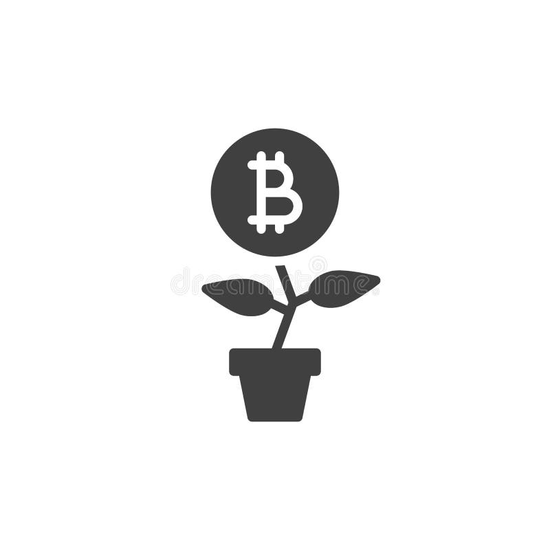 Значок вектор bitcoin инвестиций иллюстрация штока
