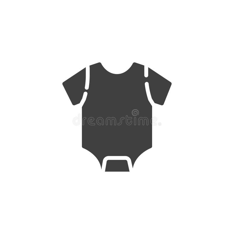 Значок вектор bodysuit одежду ребенка иллюстрация вектора