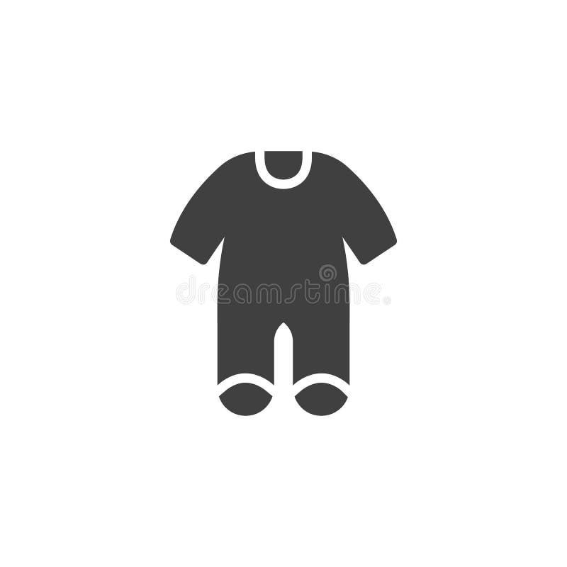 Значок вектор bodysuit одежды ребенка иллюстрация штока
