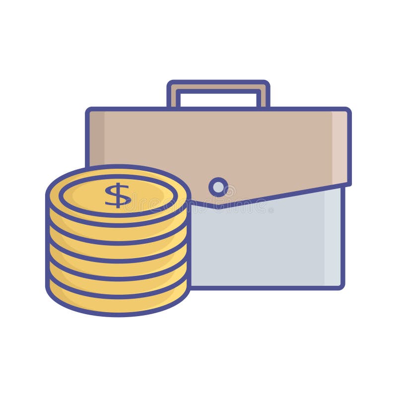 Значок вектор портфель бизнеса плоский, кто легко может изменить или редактировать иллюстрация вектора