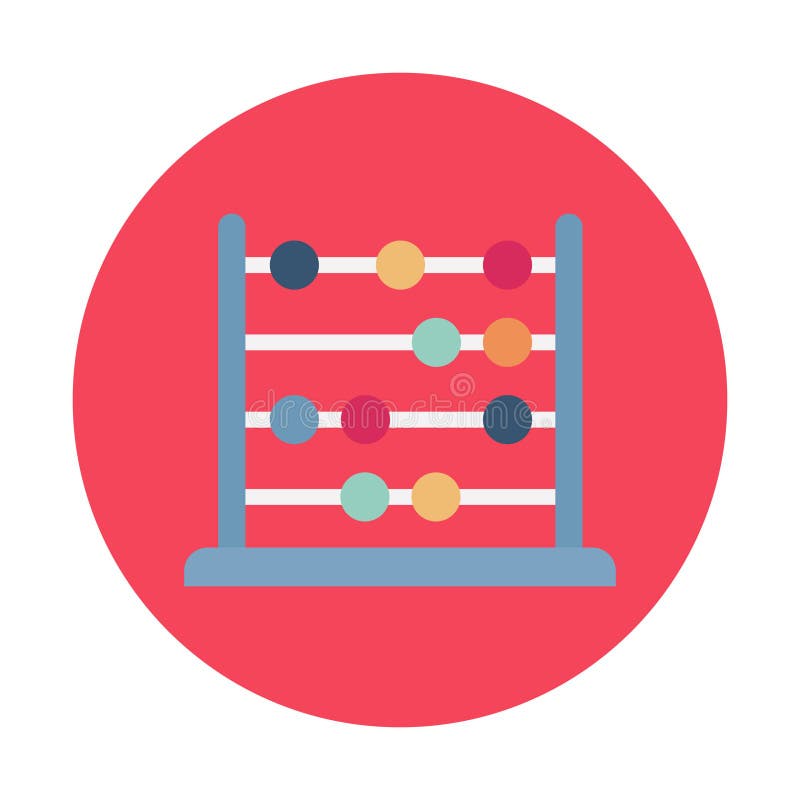 Значок вектор фона abacus плоский, кто легко может изменить или редактировать бесплатная иллюстрация