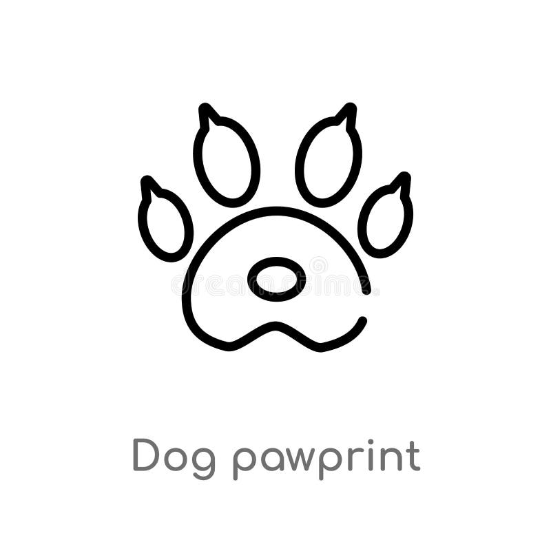 значок вектора pawprint собаки плана изолированная черная простая линия иллюстрация элемента от концепции призрения editable соба бесплатная иллюстрация значок вектора pawprint собаки плана изолированная черная простая линия иллюстрация элемента от концепции призрения editable соба бесплатная иллюстрация