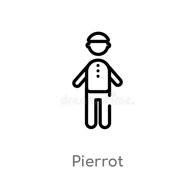 значок вектора pierrot плана изолированная черная простая линия иллюстрация элемента от концепции людей editable pierrot хода век бесплатная иллюстрация значок вектора pierrot плана изолированная черная простая линия иллюстрация элемента от концепции людей editable pierrot хода век бесплатная иллюстрация