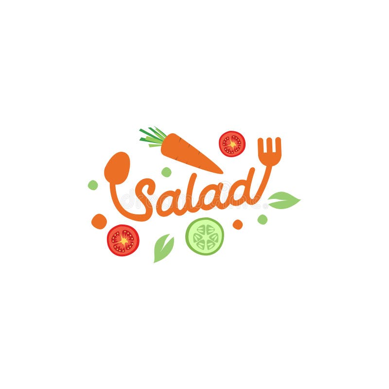 Значок вектора ресторана салата логотипа